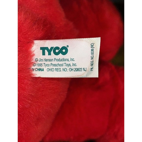 1995 TICKLE ME ELMO Plush Stuffed Talking Toy Doll TYCO Jim Henson Sesame Street - Picture 12 of 12